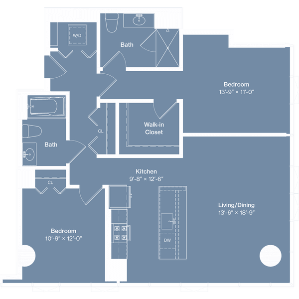 a floor plan of a house with a bedroom and a living room